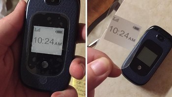 Meminta ponselnya diperbaiki karena tampilan ponsel yang selalu salah. Ternyata itu hanyalah sebuah stiker yang belum dicabut. (Foto: Boredpanda)