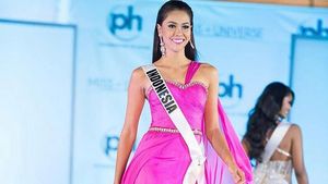 Foto: Gaya Mempesona Bunga Jelitha di Penjurian Miss Universe 2017