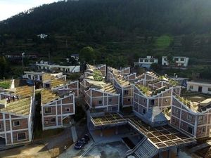 Inspiratif! Desa di China yang Bercocok Tanam di Atap Rumah
