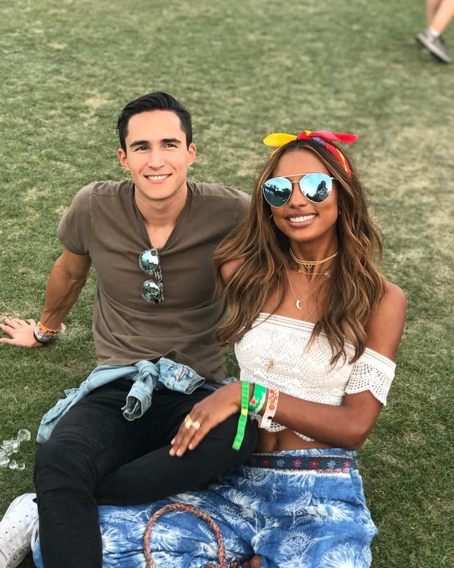 Jasmine Tookes-Juan David Borrero, sejak 2016, Jasmine mengencani Juan yang bekerja di Snapchat. Foto: Instagram