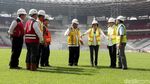 Sri Mulyani dan Basuki Hadimuljono Tinjau Stadion GBK