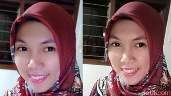 Setelah melihat perbandingan tadi, menurut kamu benarkah klaim Oppo soal ponselnya F5? Foto: Adi Fida Rahman/detikINET