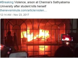 Mahasiswa Bunuh Diri Usai Kepergok Mencontek, Universitas India Dibakar