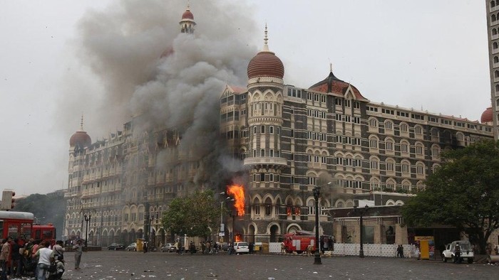 Serangan yang terkoordinasi dan dilakukan oleh orang-orang bersenjata ini menyerang Mumbai hampir sepuluh tahun lalu dan menyebabkan 160 orang meninggal. (AFP)