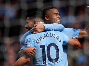 Gabriel Jesus Incar Rekor Gol Aguero
