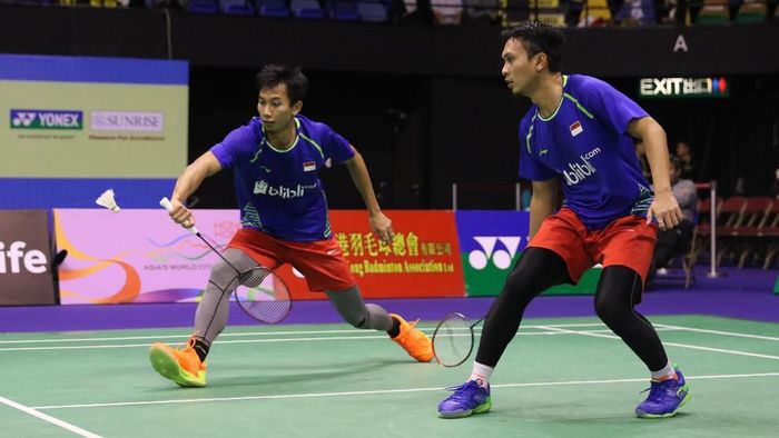 Mohammad Ahsan/Rian Agung Saputro terhenti di perempatfinal Hong Kong Terbuka Super Series (Foto: dok. Humas PBSI) Mohammad Ahsan/Rian Agung Saputro terhenti di perempatfinal Hong Kong Terbuka Super Series (Foto: dok. Humas PBSI)