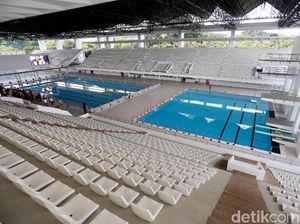 Usai Direnovasi, Wajah Stadion Akuatik Semakin Cantik