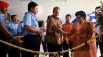 Momen saat CT dan KSAU Resmikan Airforce Mart di Bandara Halim
