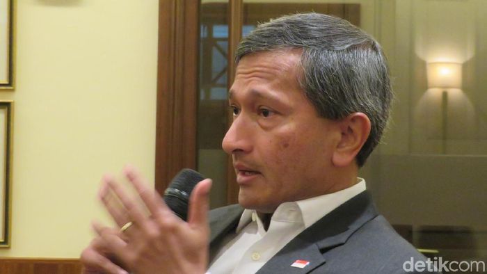 Menteri Luar Negeri Singapura, Vivian Balakrishnan (Foto: Maikel Jefriando-detikFinance) Menteri Luar Negeri Singapura, Vivian Balakrishnan (Foto: Maikel Jefriando-detikFinance)