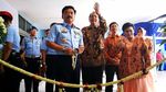 Momen saat CT dan KSAU Resmikan Airforce Mart di Bandara Halim