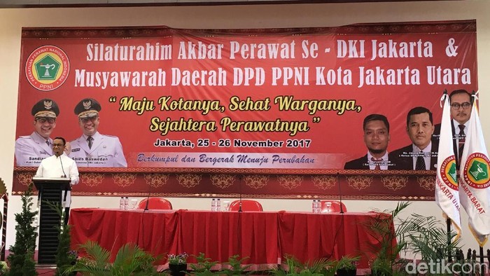 Hadiri Musyawarah PPNI, Anies: Kesejahteraan Perawat Harus Baik