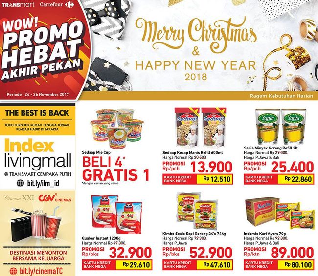 Promo Harga Spesial Bahan Makanan di Transmart Carrefour