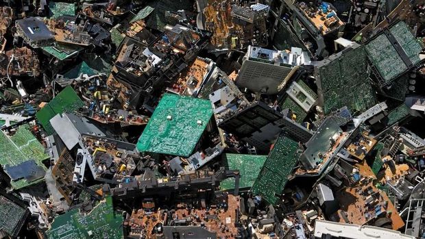 Limbah elektronik bahan dasar medali Olimpiade 2020.