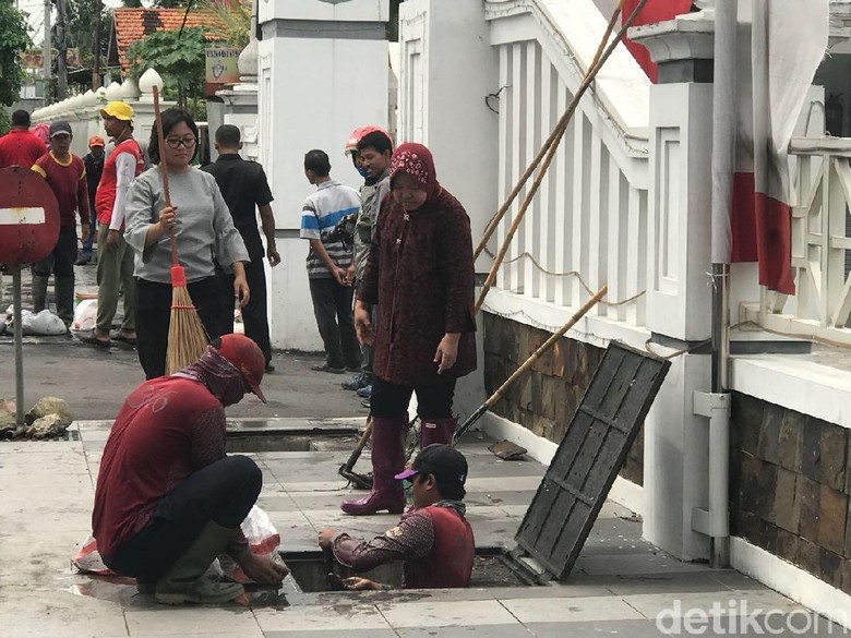 Minimalkan Banjir di Surabaya Barat, Ini Keinginan Risma Minimalkan Banjir di Surabaya Barat, Ini Keinginan Risma