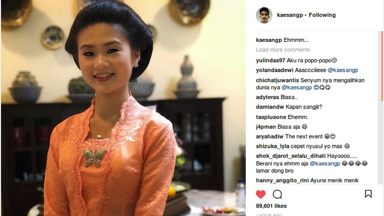 Usai Ditanya Kapan Nyusul?, Kaesang Pamer Foto Pacar di Instagram Usai Ditanya Kapan Nyusul?, Kaesang Pamer Foto Pacar di Instagram