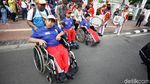 Ratusan Penyandang Disabilitas Ikuti Gerak Jalan Sehat