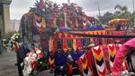 Foto: Ornamen Mandailing dan Bunga di Kereta Kencana Kahiyang-Bobby