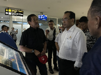 Aksi Menhub Tinjau Pelabuhan, Bandara dan Stasiun di Sumut