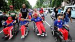 Ratusan Penyandang Disabilitas Ikuti Gerak Jalan Sehat
