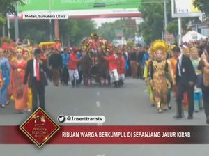 Hebohnya Warga Medan Serukan Nama Jokowi Saat Kirab Kahiyang-Bobby