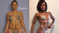Butuh waktu 6 tahun bagi ibu satu anak ini untuk bisa mendapatkan tubuh yang diimpikannya. (Foto: instagram/FitGurlMel)