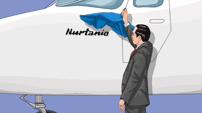 Ilustrasi Pesawat N219 Nurtanio