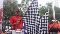 Sandiaga Ikutan Lari 6K OJK Run di SCBD Sandiaga Ikutan Lari 6K OJK Run di SCBD