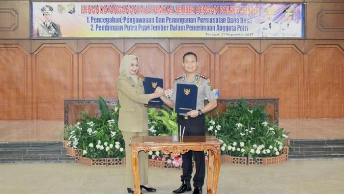 Polres dan Pemkab Jember MoU Pengawasan Penggunaan Dana Desa