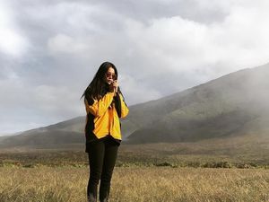 Foto: Gaya Liburan Cantik Bunga Jelitha