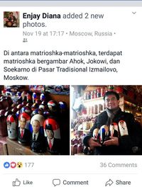 Ada Sukarno, Jokowi hingga Ahok Jadi Suvenir di Rusia