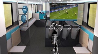 Foto: Desain Kereta Masa Depan Ada Gym & Tempat Main PS