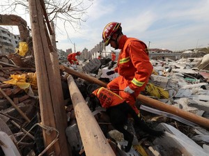Ledakan Besar Hancurkan Bangunan di Kota Ningbo China, 2 Orang Tewas