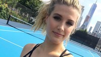 Dalam dua tahun terakhir capaiannya di turnamen Grand Slam tak pernah lebih dari tiga besar. Tahun ini dia sudah terdepak di babak pertama Wimbledon dan AS Terbuka (Instagram @geniebouchard)