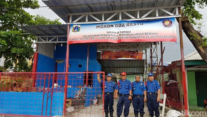 Rawan Kebakaran, Warga dan Damkar Bangun Pos di Tambora