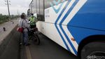 Duh, Hindari Razia Pemotor ini Nekat Lawan Arus
