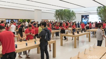Dalam setahun, Apple Chastone Store didatangi oleh 12,5 juta pengunjung tiap tahunnya. Foto: Broadsheet/Pate Dillon