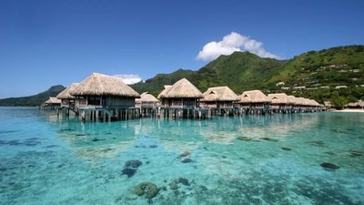 Foto: Ada Pulau Surga di Tengah Samudera Pasifik