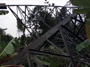Tower Sutet Roboh, Rumah dan Kebun Warga Rusak Kena Sabetan Kabel