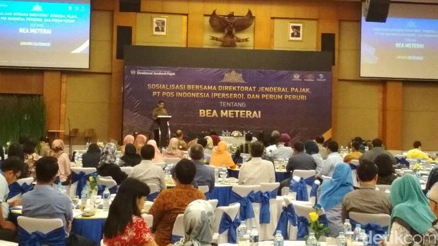 Sosialisasi Meterai Asli, Pajak Kumpulkan BUMN Hingga Bankir