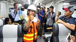 Rini Soemarno Jajal Kereta Bandara