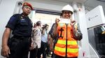 Rini Soemarno Jajal Kereta Bandara