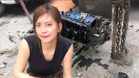 Awal mula Pinay menjadi seorang montir saat dirinya terlebih dulu belajar dan mengasah keterampilan sebagai montir di TESDA Gonzalo Puyat School of Arts and Trades di San Luis Mexico. Instagram/tantinmeneses09.