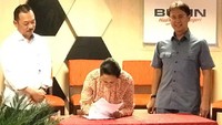 Pada Rabu (29/11/2017) besok, tiga BUMN tambang yang berstatus perusahaan terbuka, juga akan melakukan Rapat Umum Pemegang Saham (RUPS) dengan agenda melepas status perseroan dan perubahan anggaran dasar. Pool/Dok Kementerian BUMN.