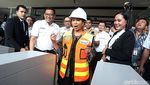 Rini Soemarno Jajal Kereta Bandara
