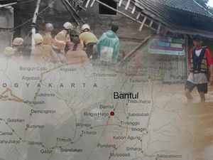 Terkepung Banjir, Ratusan Warga Kretek Bantul Belum Mau Dievakuasi