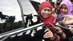Foto: Khofifah Senyum-senyum Usai Bertemu Jokowi