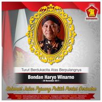 Gerindra: Selamat Jalan Pak Bondan, Pejuang Politik Partai Gerindra