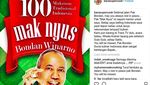Ungkapan Duka Para Chef Kehilangan Sosok Bondan Winarno