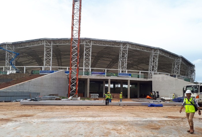 Melongok Perkembangan Pembangunan Velodrome di Rawamangun