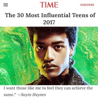 Han Hyun Min belum lama ini masuk ke dalam daftar The 30 Most Influential Teens of 2017 atau 30 remaja paling berpengaruh di 2017 yang dirilis majalah Time. Foto: Dok. Instagram, Dok. Skool Looks